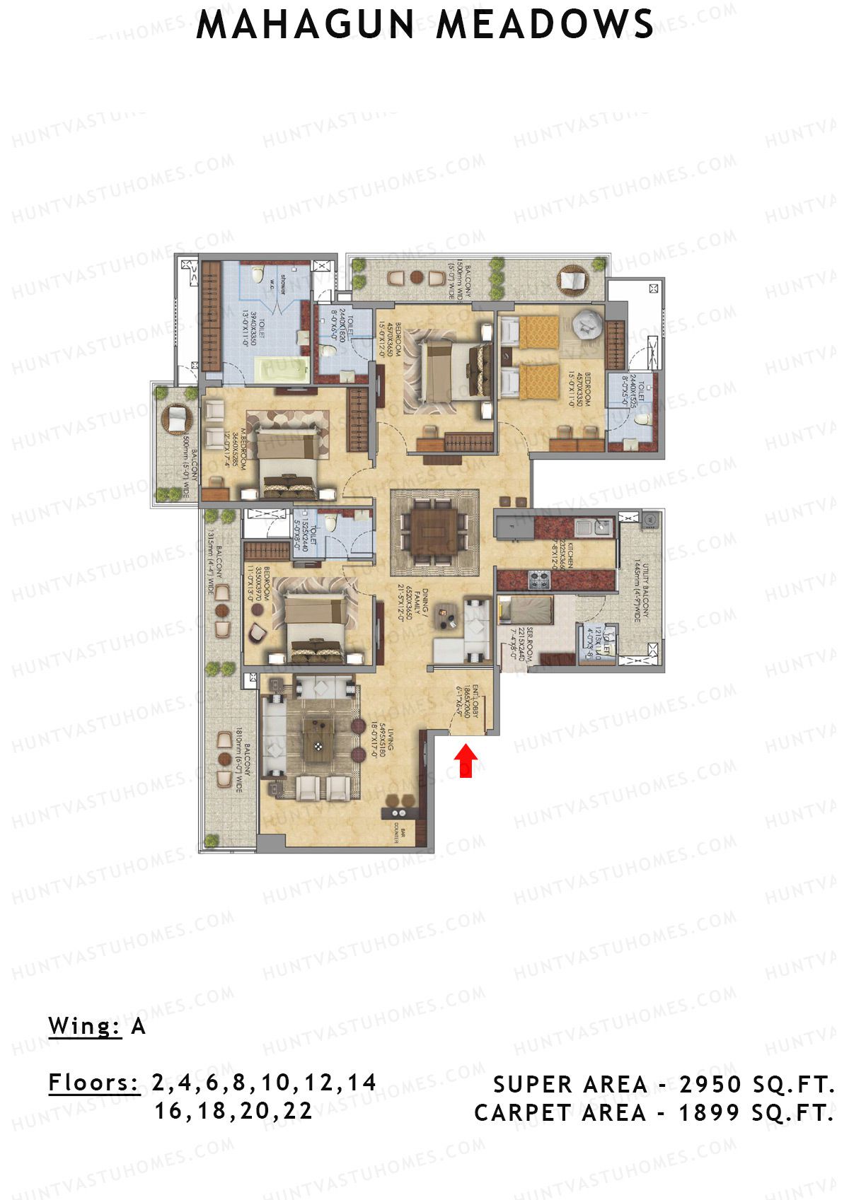 Unit 1 - Floors  2,4,6 (Type SHIG1)