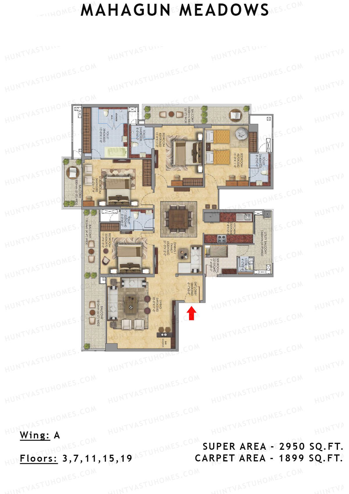 Unit 1 - Floors  3,7,11 (Type SHIG1)